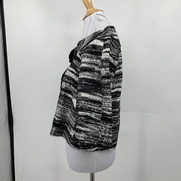 Kate Spade Jacket Womens XS Extra Small Brushstroke Cropped Shrug Black Rose - Picture 4 of 11